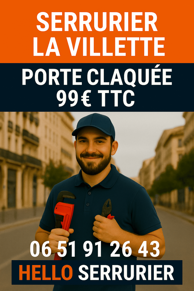 Serrurier La Villette Marseille 13003 – ouverture de porte claquée dès 99€ TTC par Hello Serrurier, artisan local rapide et fiable.