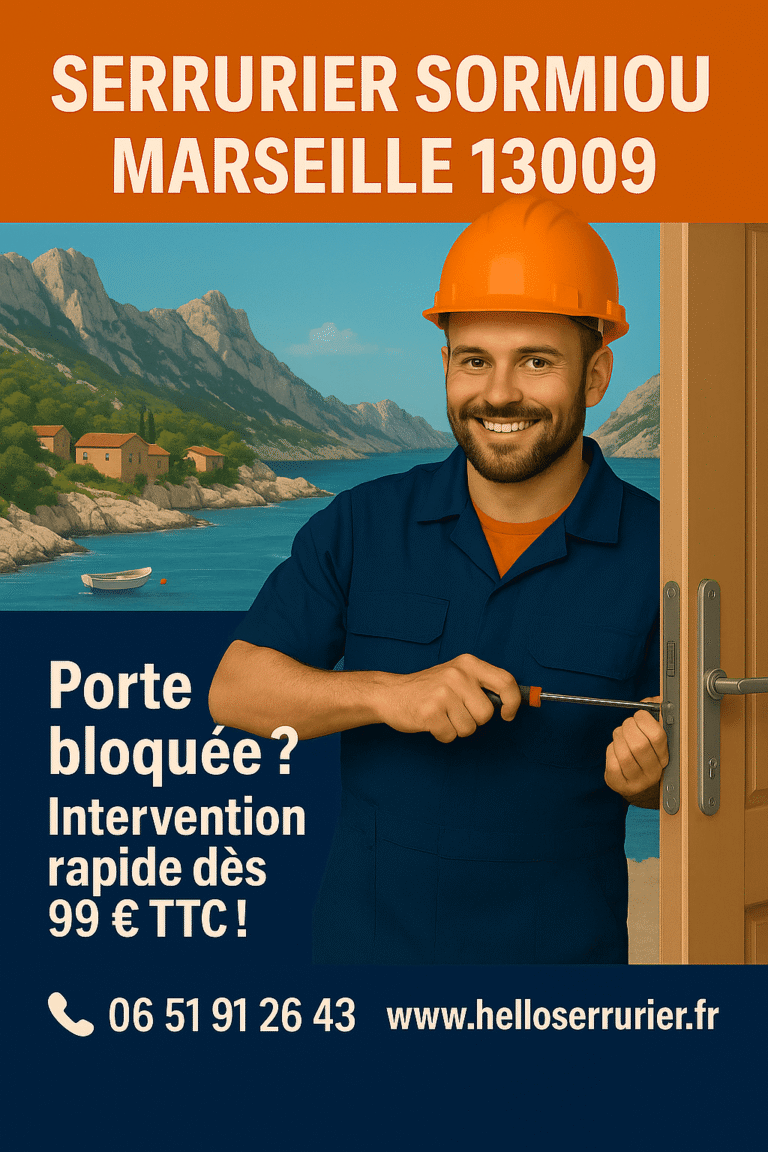 Serrurier à Sormiou 13009 – Intervention express dès 99€ TTC