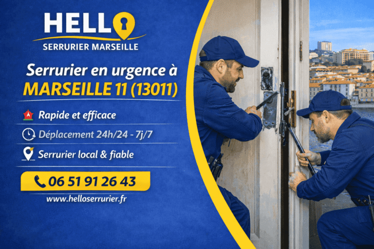 serrurier en urgence à Marseille 11 13011 intervenant pour ouverture de porte et dépannage serrurerie